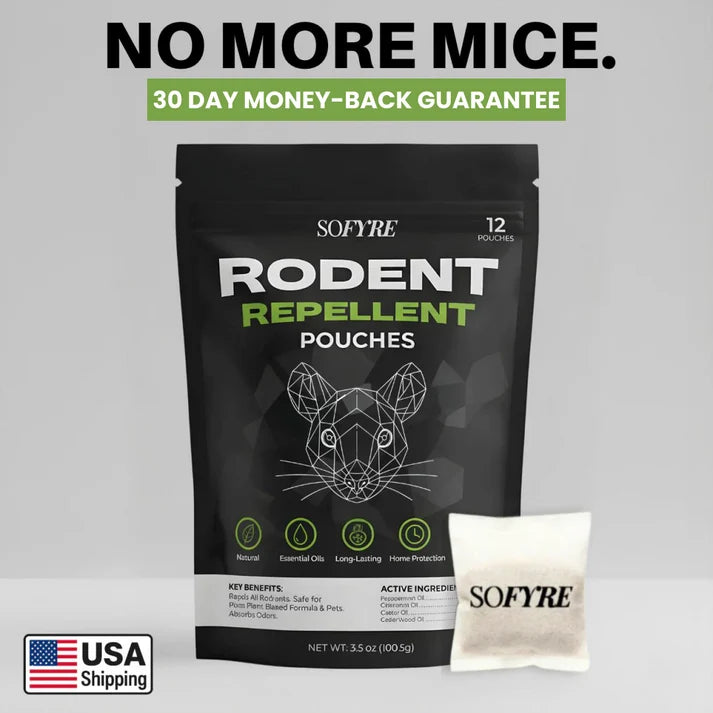 Mouse repellent pouches