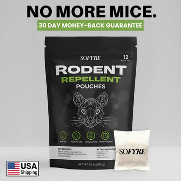 Mouse repellent pouches